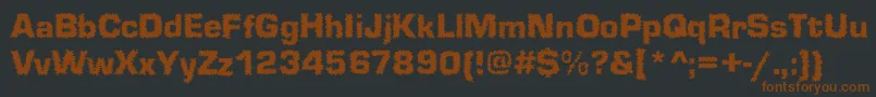 Shokkked Font – Brown Fonts on Black Background