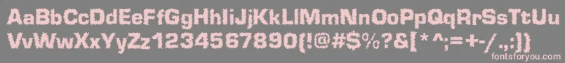 Shokkked Font – Pink Fonts on Gray Background