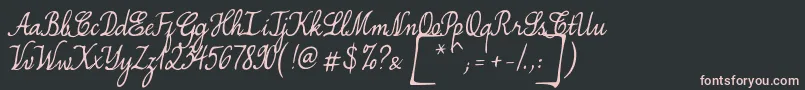 SimplesnailsVer4.0 Font – Pink Fonts on Black Background