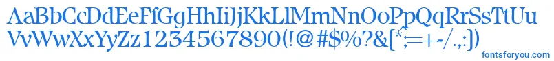 IcebergRegularDb Font – Blue Fonts on White Background