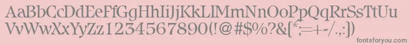 IcebergRegularDb Font – Gray Fonts on Pink Background