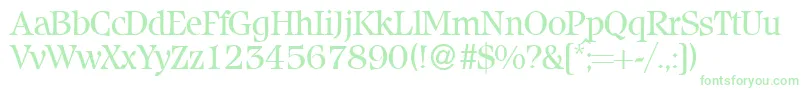 IcebergRegularDb Font – Green Fonts on White Background