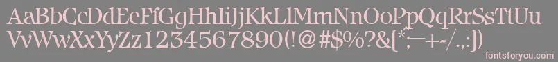 IcebergRegularDb Font – Pink Fonts on Gray Background