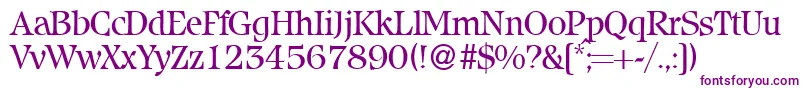 IcebergRegularDb Font – Purple Fonts on White Background