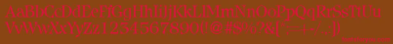 IcebergRegularDb Font – Red Fonts on Brown Background