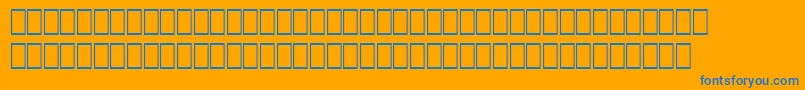 Шрифт WpArabicscriptSihafa – синие шрифты на оранжевом фоне