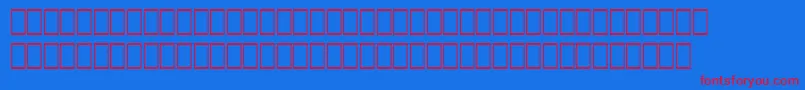 Czcionka WpArabicscriptSihafa – czerwone czcionki na niebieskim tle