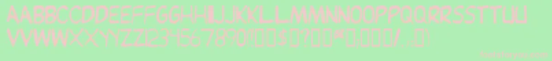 Шрифт Jeand – розовые шрифты на зелёном фоне