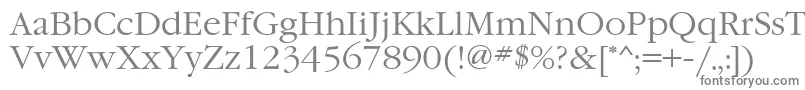 GaramondgttNormal Font – Gray Fonts on White Background