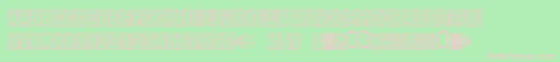 Secure7a Font – Pink Fonts on Green Background