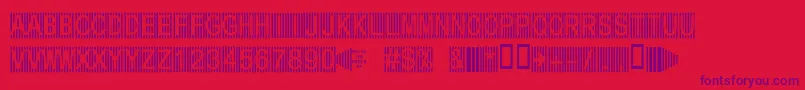 Secure7a Font – Purple Fonts on Red Background