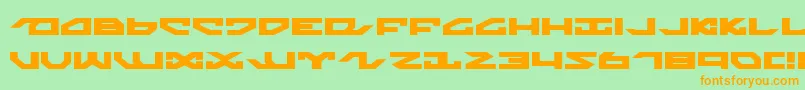 Nightrunnerex Font – Orange Fonts on Green Background