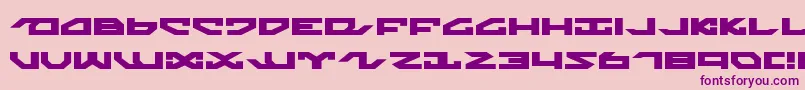 Nightrunnerex Font – Purple Fonts on Pink Background