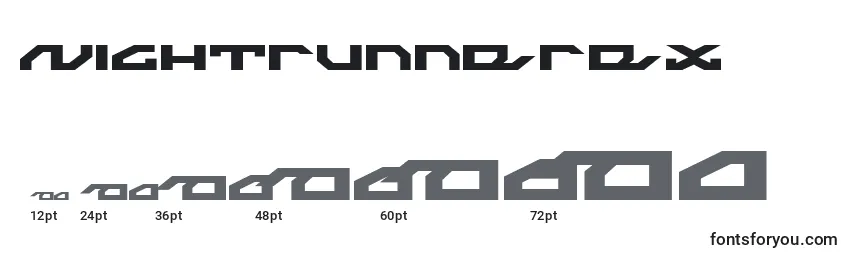 Nightrunnerex Font Sizes