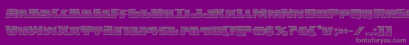 Czcionka Darkalliancechrome – szare czcionki na fioletowym tle