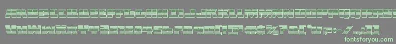 Darkalliancechrome-fontti – vihreät fontit harmaalla taustalla