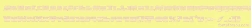 Darkalliancechrome Font – Pink Fonts on Yellow Background