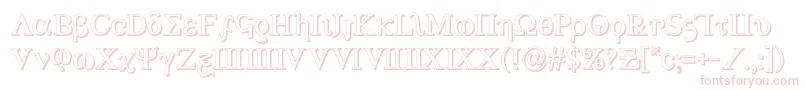 Achilles33D Font – Pink Fonts on White Background