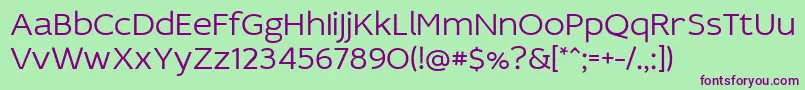 Idealistsans ffy Font – Purple Fonts on Green Background