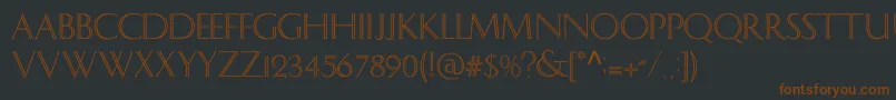 Delph Font – Brown Fonts on Black Background