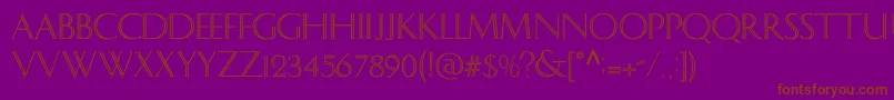 Delph Font – Brown Fonts on Purple Background