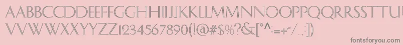 Delph Font – Gray Fonts on Pink Background