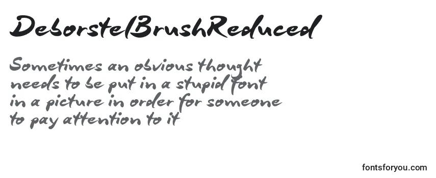 DeborstelBrushReduced Font