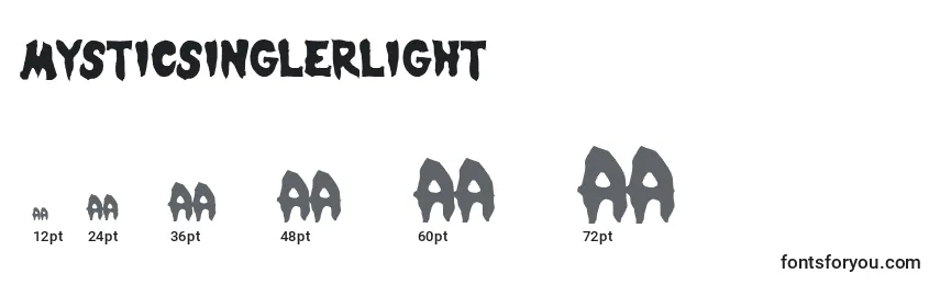 MysticSinglerLight Font Sizes
