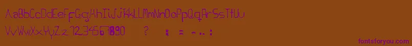 Шрифт ReadingPoint – фиолетовые шрифты на коричневом фоне