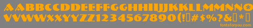 NervouzreichRank-Schriftart – Orangefarbene Schriften auf grauem Hintergrund