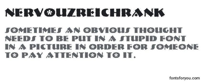 Review of the NervouzreichRank Font
