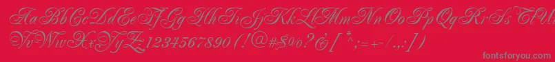 Majestic Font – Gray Fonts on Red Background