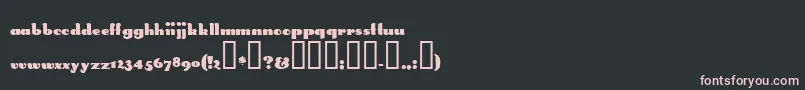 Smoke Font – Pink Fonts on Black Background