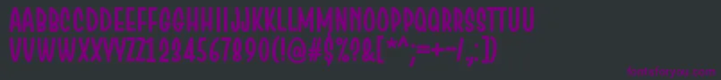 ChesanRegular Font – Purple Fonts on Black Background