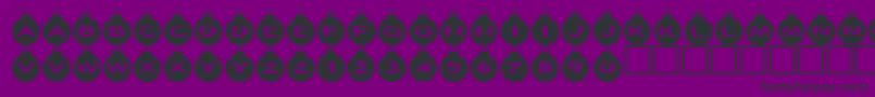 Asxmasballs Font – Black Fonts on Purple Background