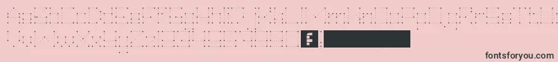 HeiDotsFollowMe Font – Black Fonts on Pink Background