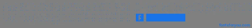 HeiDotsFollowMe Font – Blue Fonts on Gray Background