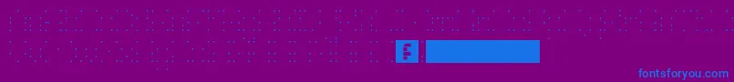 HeiDotsFollowMe Font – Blue Fonts on Purple Background