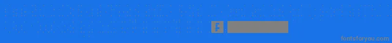 HeiDotsFollowMe Font – Gray Fonts on Blue Background