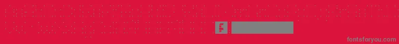 HeiDotsFollowMe Font – Gray Fonts on Red Background