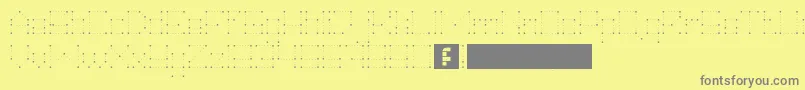 HeiDotsFollowMe Font – Gray Fonts on Yellow Background