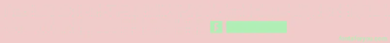 HeiDotsFollowMe Font – Green Fonts on Pink Background