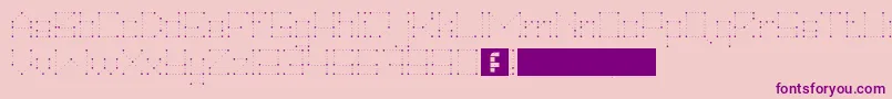 HeiDotsFollowMe Font – Purple Fonts on Pink Background