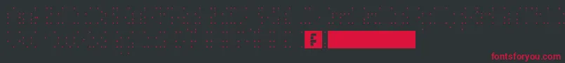 HeiDotsFollowMe Font – Red Fonts on Black Background