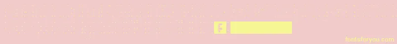 HeiDotsFollowMe Font – Yellow Fonts on Pink Background