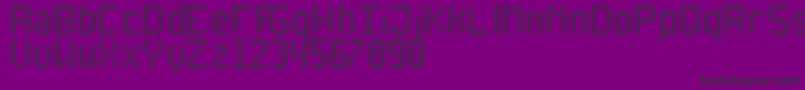 Police AnotherXDisplayTfb – polices noires sur fond violet