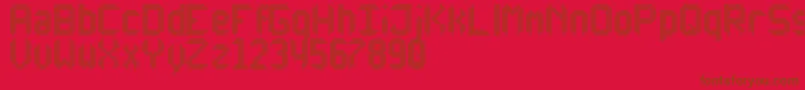 AnotherXDisplayTfb Font – Brown Fonts on Red Background