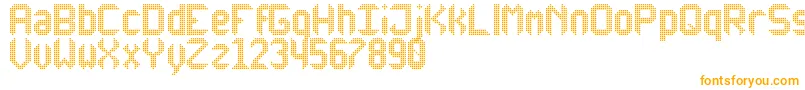AnotherXDisplayTfb Font – Orange Fonts on White Background