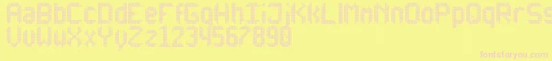AnotherXDisplayTfb Font – Pink Fonts on Yellow Background