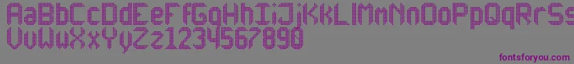 AnotherXDisplayTfb Font – Purple Fonts on Gray Background